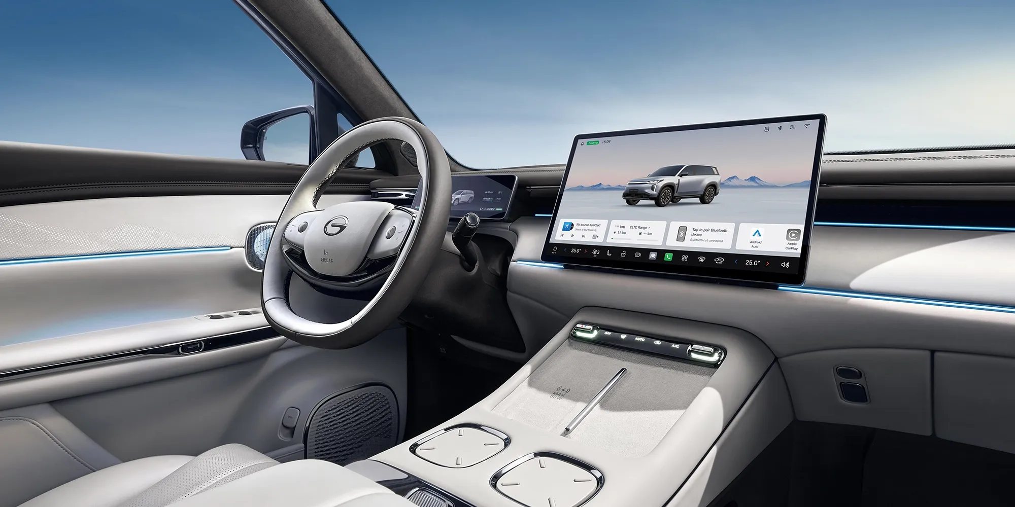 Asiento de pasajero con ajuste eléctrico de 10 posiciones, ventilación, calefacción, masaje y reposapiernas eléctrico de 4 posiciones.l